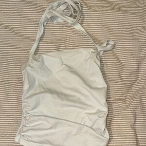White Halter Top